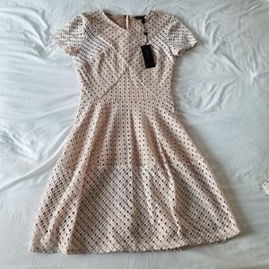 BCBGMaxAzria Pink Colorblock Mini Party Dress